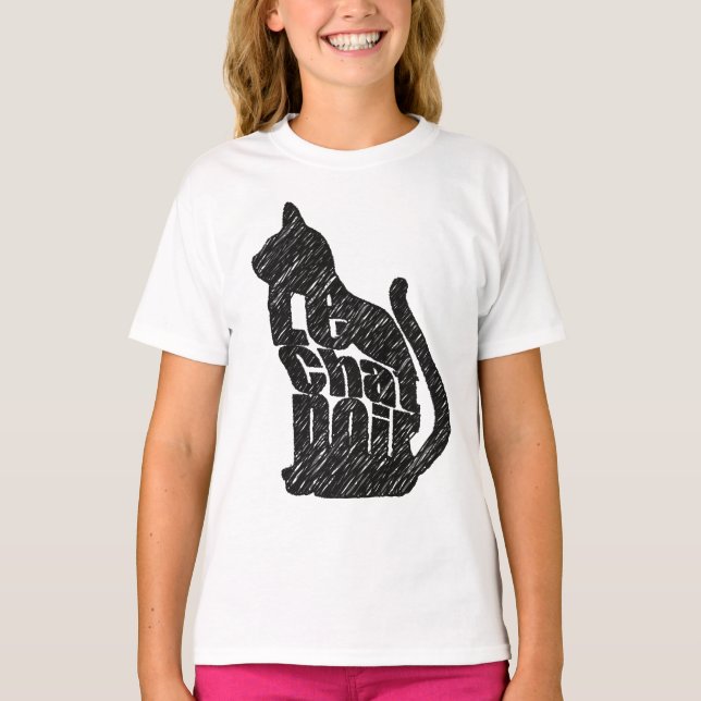 Le Chat Noir T-Shirt (Vorderseite)