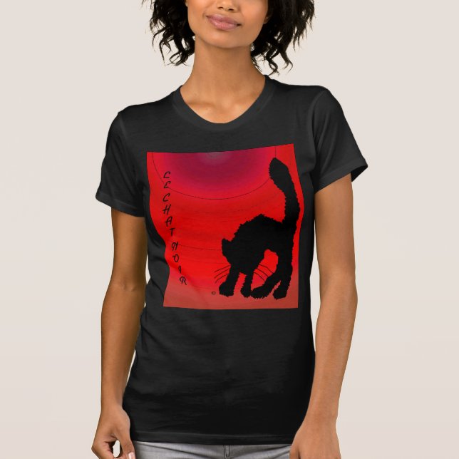 Le Chat Noir T-Shirt (Vorderseite)