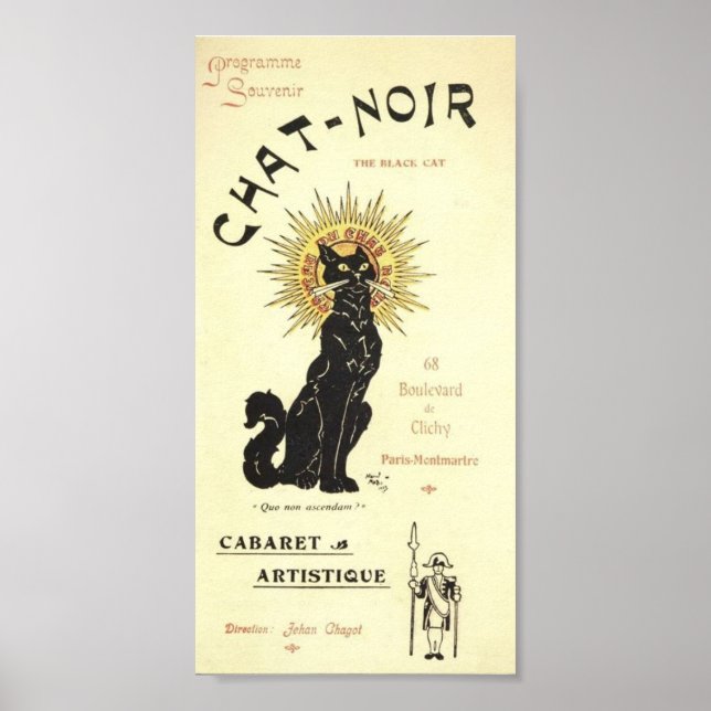 Le Chat Noir The Black Cat Poster (Vorne)