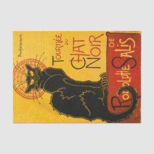 Le Chat Noir The Black Cat Seidenpapier