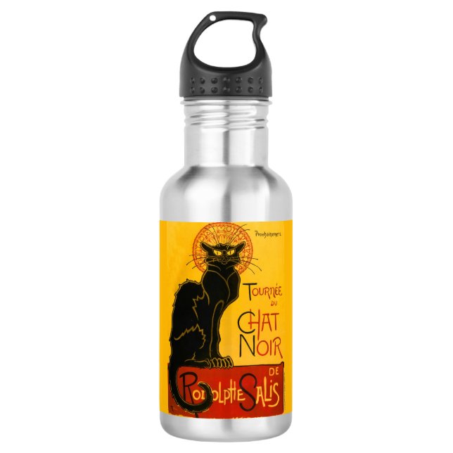 Le Chat Noir The Black Cat Trinkflasche (Vorderseite)