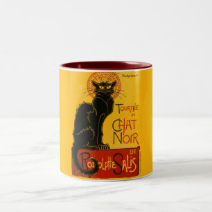 Le Chat Noir The Black Cat Zweifarbige Tasse