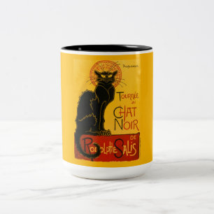 Le Chat Noir The Black Cat Zweifarbige Tasse
