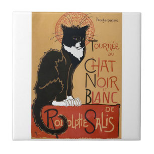 Le Chat Noir und Blanc Fliese