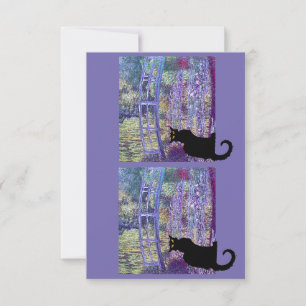 Le Chat Noir und Monet Japanese Bridge, Dankeskarte