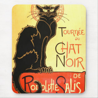 Le chat noir, ursprüngliche Anschlagtafel Mousepad