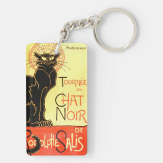 Le chat noir, ursprüngliche Anschlagtafel Schlüsselanhänger