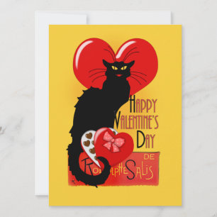 Le Chat Noir Valentine's Day Einladung