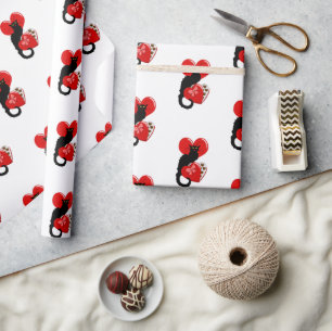 Le Chat Noir Valentine's Day Geschenkpapier