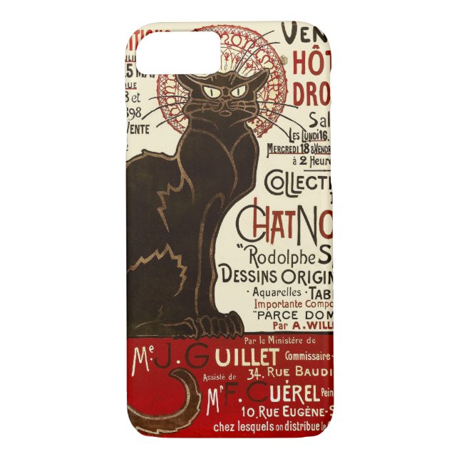 Le Chat Noir, Vente Hôtel Drouot Case-Mate iPhone Hülle (Rückseite)
