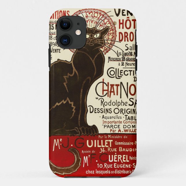 Le Chat Noir, Vente Hôtel Drouot Case-Mate iPhone Hülle (Rückseite)