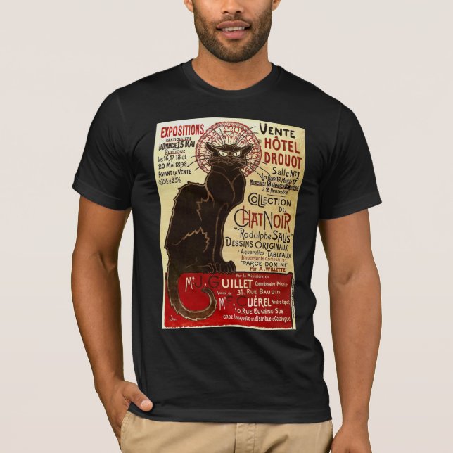 Le Chat Noir, Vente Hôtel Drouot Fine T-Shirt (Vorderseite)