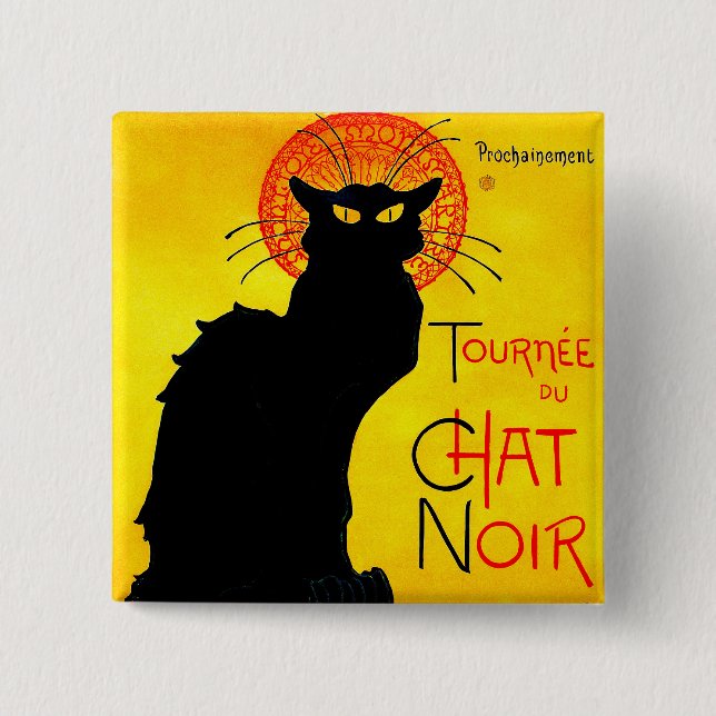 Le Chat Noir Vintag Button (Vorderseite)