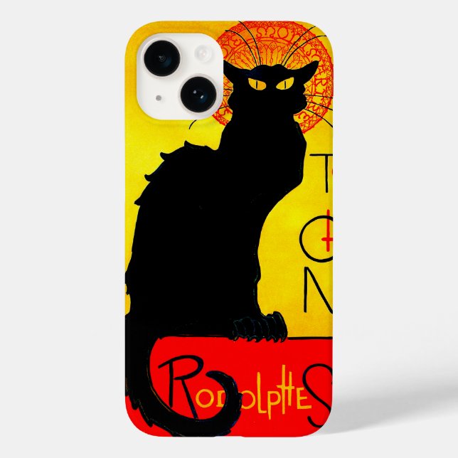 Le Chat Noir Vintag Case-Mate iPhone Hülle (Rückseite)