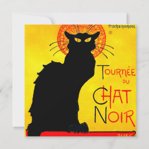 Le Chat Noir Vintag Einladung