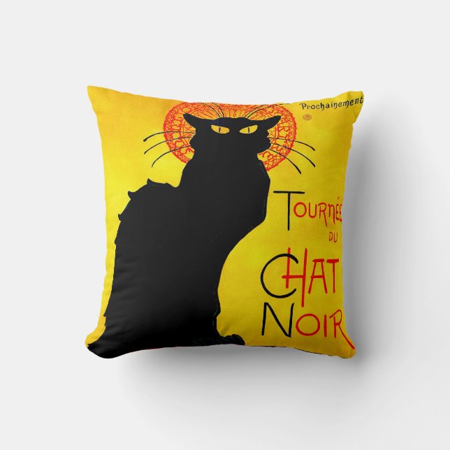 Le Chat Noir Vintag Kissen (Vorderseite)