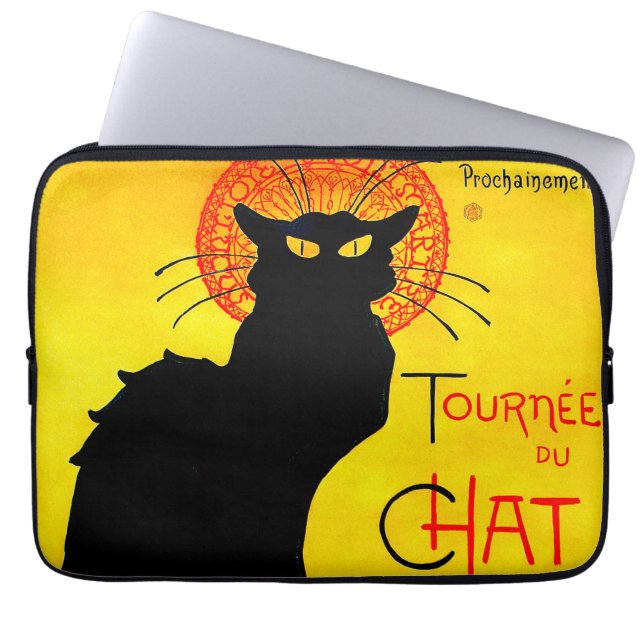 Le Chat Noir Vintag Laptopschutzhülle (Vorderseite)