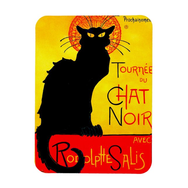 Le Chat Noir Vintag Magnet (Vertikal)