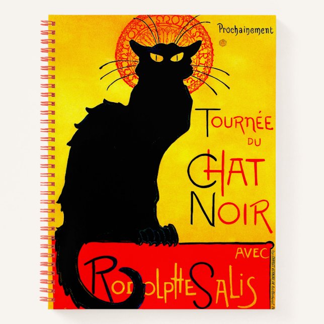 Le Chat Noir Vintag Notizbuch (Vorderseite)