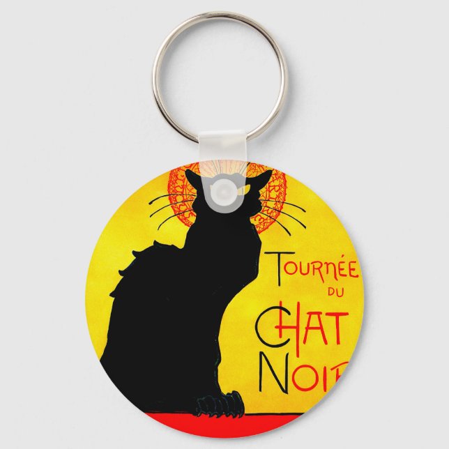Le Chat Noir Vintag Schlüsselanhänger (Vorderseite)