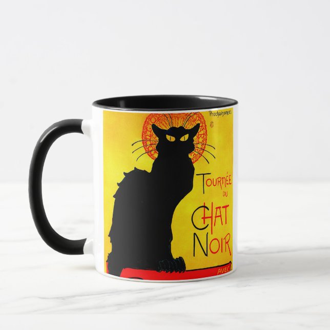 Le Chat Noir Vintage Tasse (Links)