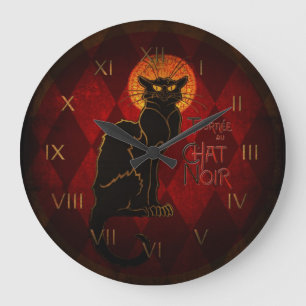 Le Chat Noir Wall Clock Große Wanduhr