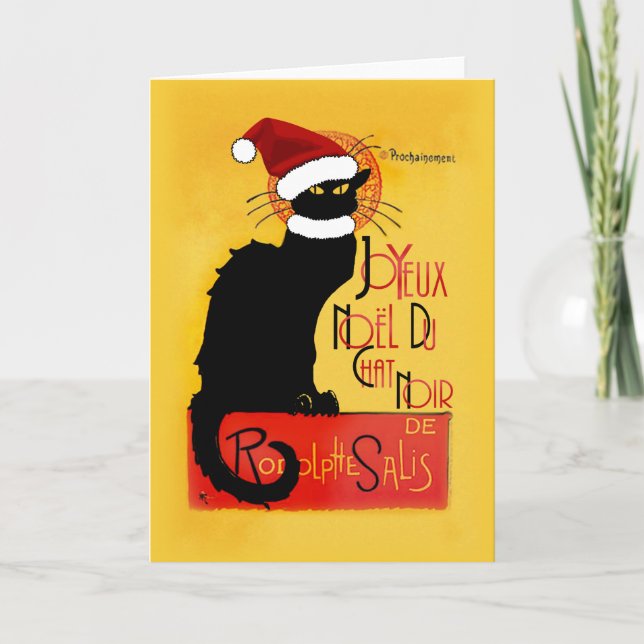 Le Chat Noir Weihnachtsmannmütze Weihnachten (Vorderseite)