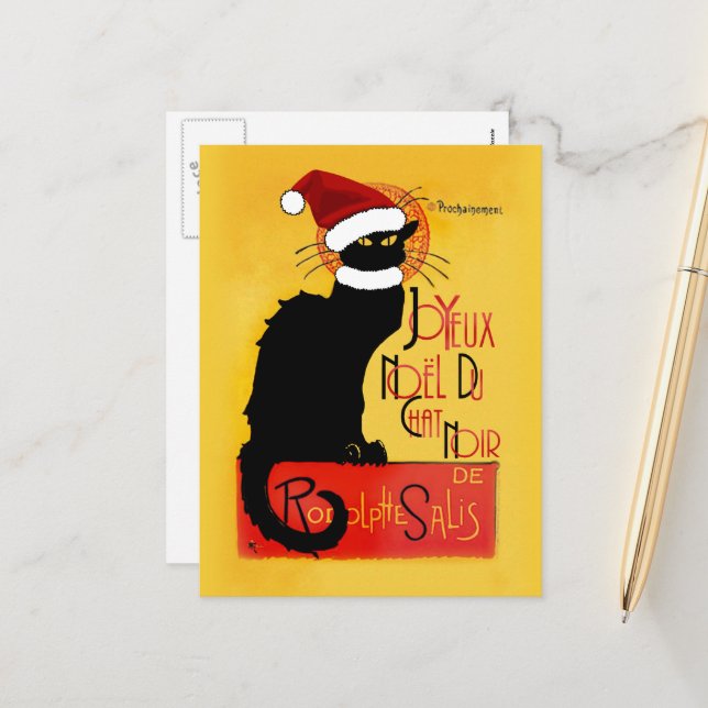 Le Chat Noir Weihnachtsmannmütze Weihnachten (Vorderseite/Rückseite Beispiel)