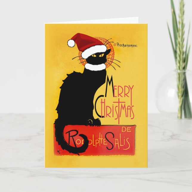 Le Chat Noir Weihnachtsmannmütze Weihnachten (Vorderseite)