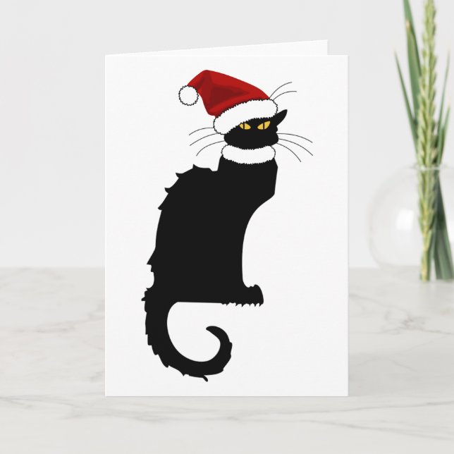 Le Chat Noir Weihnachtsmannmütze Weihnachten (Vorderseite)