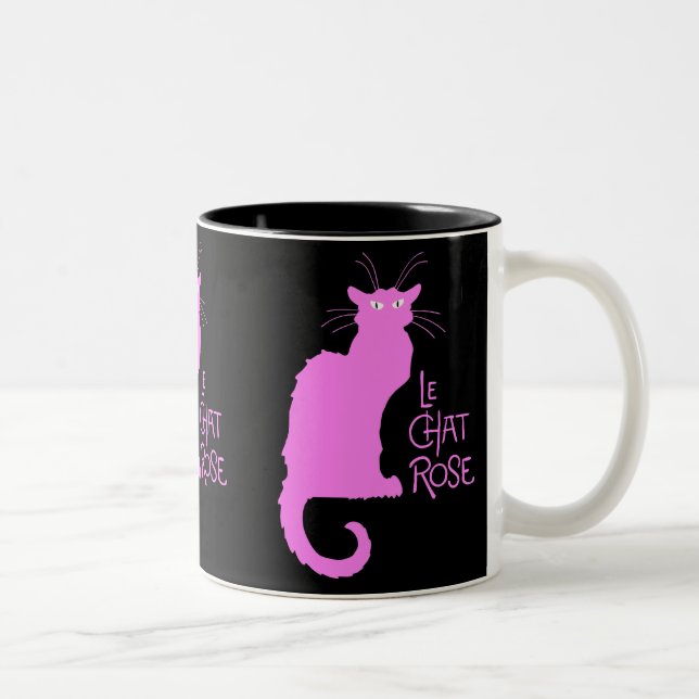 Le Chat Rose Zweifarbige Tasse (Rechts)
