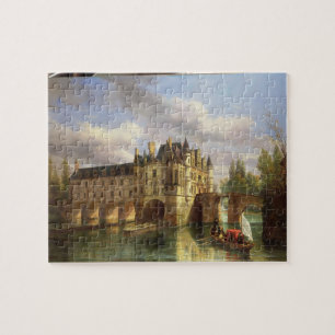 Le Chateau de Chenonceau, 1843 (Öl auf Leinwand) Puzzle