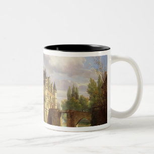 Le Chateau de Chenonceau, 1843 (Öl auf Leinwand) Zweifarbige Tasse