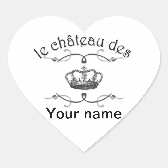 le chateau des YOUR NAME v.2 Herz-Aufkleber (Vorderseite)