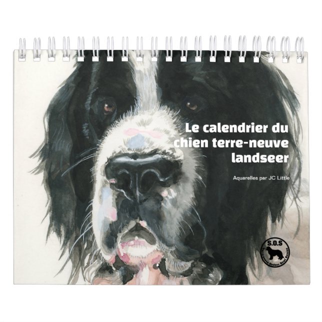 Le chien terre-neuve landseer kalender (Titelbild)