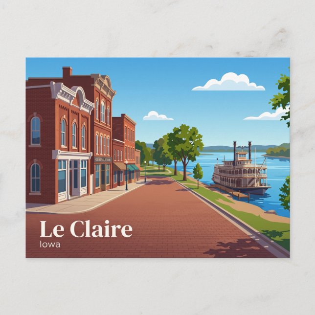 Le Claire USA Postkarte (Vorderseite)