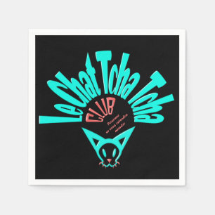 Le club Chat Tcha Tcha Serviette