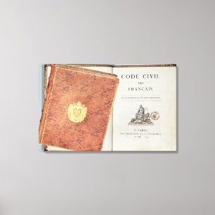 Le Code Zivil des Francais' Leinwanddruck