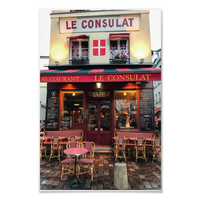Le Consulat Montmartre Paris - Fotodruck (Vorne)