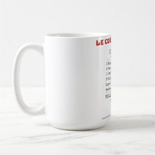 Le Coût de la Vie Quittung Lustiger Paris Kosten T Kaffeetasse