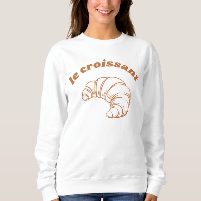 Le Croissant Französischer Familienausflug Sweatshirt (Vorderseite)