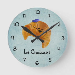 Le Croissant Runde Wanduhr