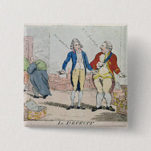 Le Deficit, 1788 Button