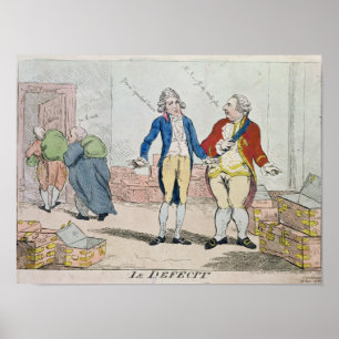 Le Deficit, 1788 Poster