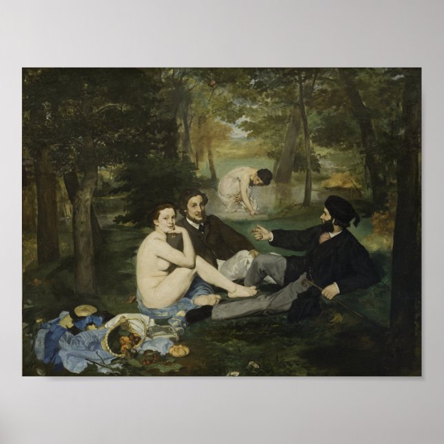 Le Déjeuner sur l'Herbe by Manet - Poster (Vorne)
