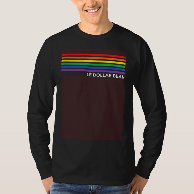 Le Dollar Bean  Sunflower Rainbow Decor Lesbian Ga T-Shirt (Vorderseite)