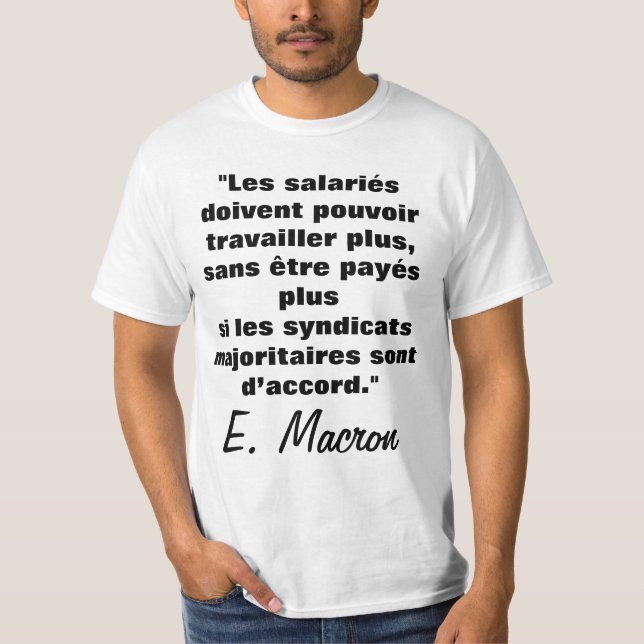 Le droit au Travail d'après E. M. - T - Shirt (Vorderseite)