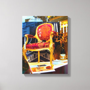 Le Fauteuil - 11x14 wickelte Leinwand/Stuhl ein Leinwanddruck