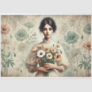 Le Femme Old World Floral Seidenpapier