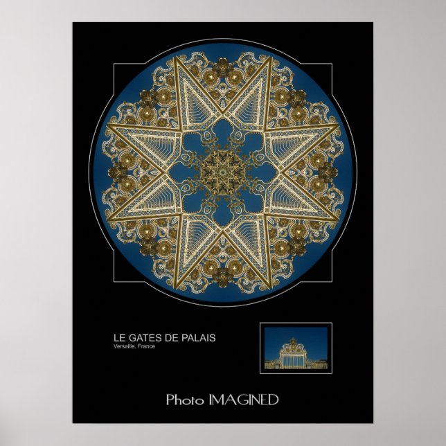 LE GATES DE PALAIS, VERSAILLE, FRANKREICH POSTER (Vorne)